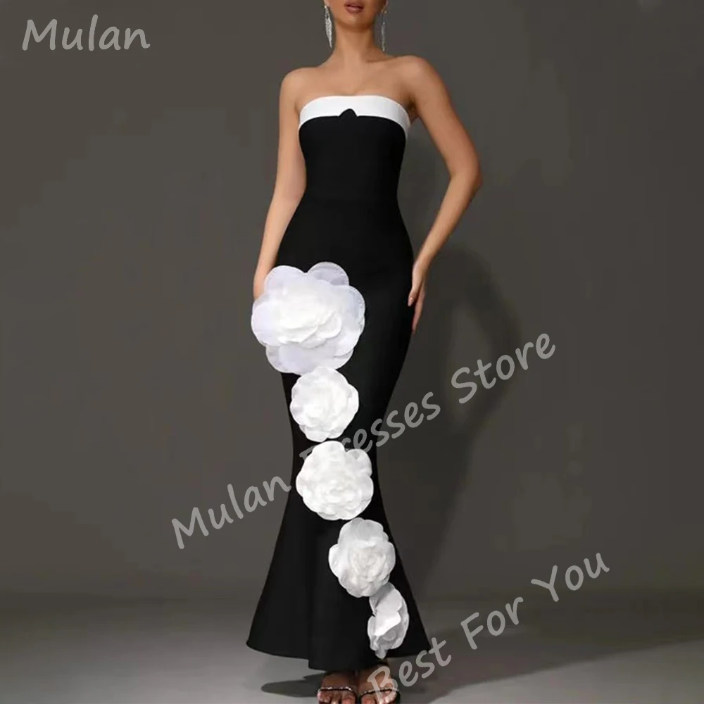 3D Flowers Elegant Long Evening Dresses for Women Strapless Floor-Length Mermaid Special Events Prom Party Wedding Dress 2024
3D Flowers Elegant Long Evening Dresses for Women Strapless Floor-Length Mermaid Special Events Prom Party Wedding Dress 2024