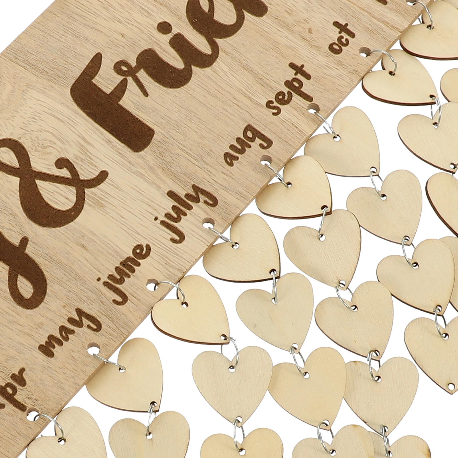 Wooden Hanging Calendar Birthday Reminder Plaque Wall Family Countdown Board Home Decor Reusable Craft Pendant
Wooden Hanging Calendar Birthday Reminder Plaque Wall Family Countdown Board Home Decor Reusable Craft Pendant