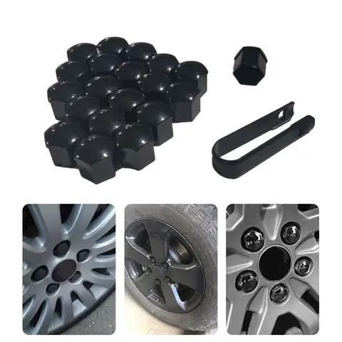 22/21/19mm 20PCS Car Wheel Nut Caps Protection Covers Caps Anti-Rust Auto Hub Screw Cover Car Tyre Nut Bolt Exterior Decoration