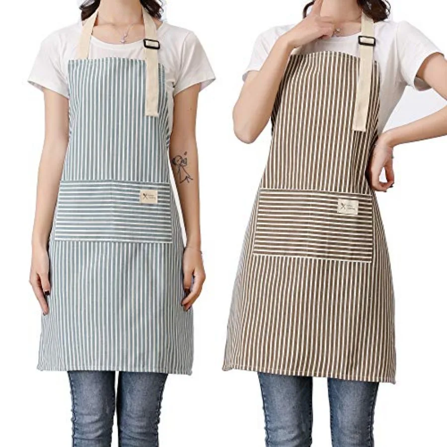 Aprons 2 Pack Adjustable Bib Aprons with 2 Pockets Cotton Linen Cooking Kitchen Chef Apron for Women and Men
Aprons 2 Pack Adjustable Bib Aprons with 2 Pockets Cotton Linen Cooking Kitchen Chef Apron for Women and Men