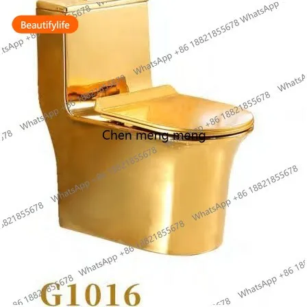 A50 Hot-selling Golden Toilet In The Middle East, Electroplated Ceramic, Super Swirl Type, Water-saving, Deodorant, Luxury Toile
A50 Hot-selling Golden Toilet In The Middle East, Electroplated Ceramic, Super Swirl Type, Water-saving, Deodorant, Luxury Toile
