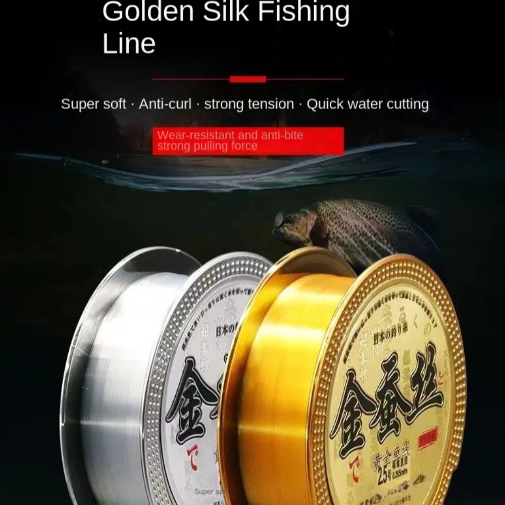 110M Fluorocarbon Coating Nylon Line Invisible Fast Sinking Fishing Monofilament Line Soft Durable Freshwater Fishing Line
110M Fluorocarbon Coating Nylon Line Invisible Fast Sinking Fishing Monofilament Line Soft Durable Freshwater Fishing Line