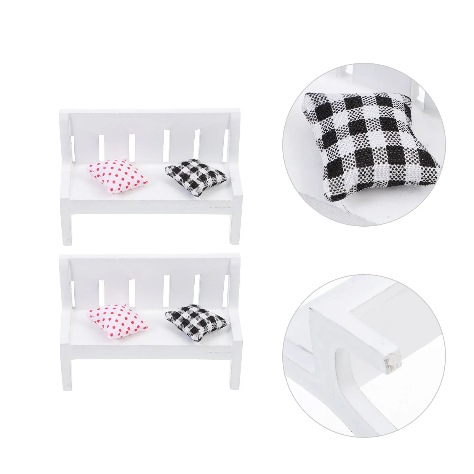 Mini Bench Model Miniature Chairs Benches Dollhouse Wood Furniture Tiny for Desk Home Decor
Mini Bench Model Miniature Chairs Benches Dollhouse Wood Furniture Tiny for Desk Home Decor
