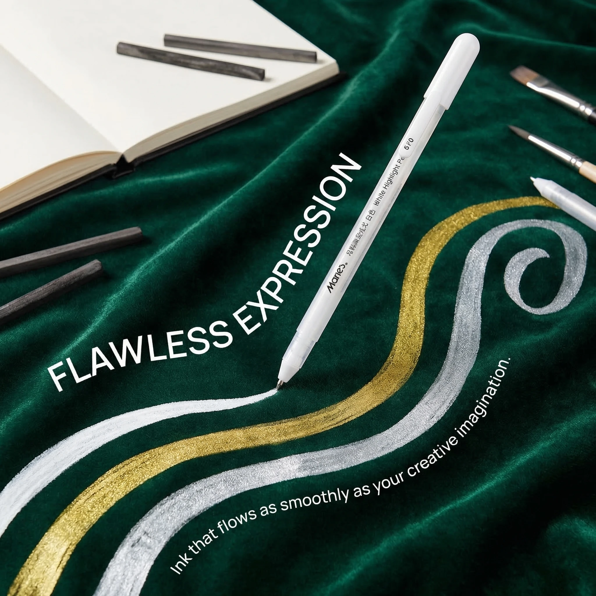 Marie's 3pcs Highlight Pen Painting Pen Signature Anime Highlight Painting Special Hand Drawn String Pen White Marker Oily
Marie's 3pcs Highlight Pen Painting Pen Signature Anime Highlight Painting Special Hand Drawn String Pen White Marker Oily