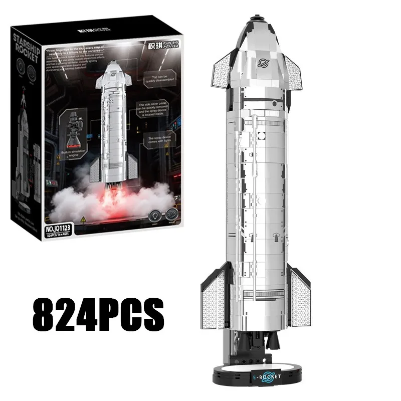 824PCS Creative Explore Space Starship Model Building Blocks With LED Light Construction Bricks Toy Gift for Space Enthusiast
824PCS Creative Explore Space Starship Model Building Blocks With LED Light Construction Bricks Toy Gift for Space Enthusiast