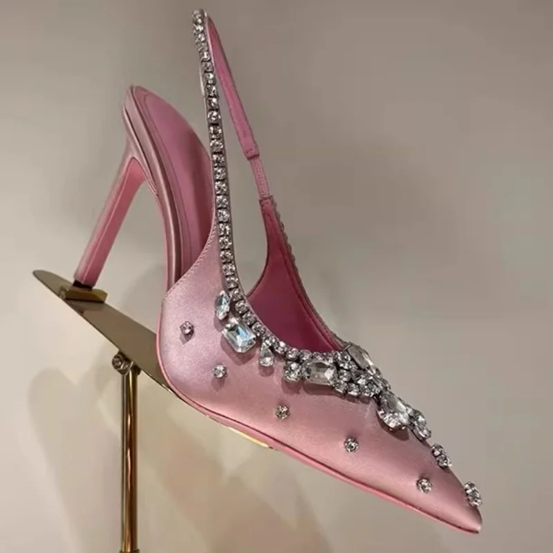 2026 New Rhinestone Decor Pointed Toe Sandals for Women 10 Cm Stiletto High Heels Wedding Shoes Green Blue Color Plus Size 43
2026 New Rhinestone Decor Pointed Toe Sandals for Women 10 Cm Stiletto High Heels Wedding Shoes Green Blue Color Plus Size 43