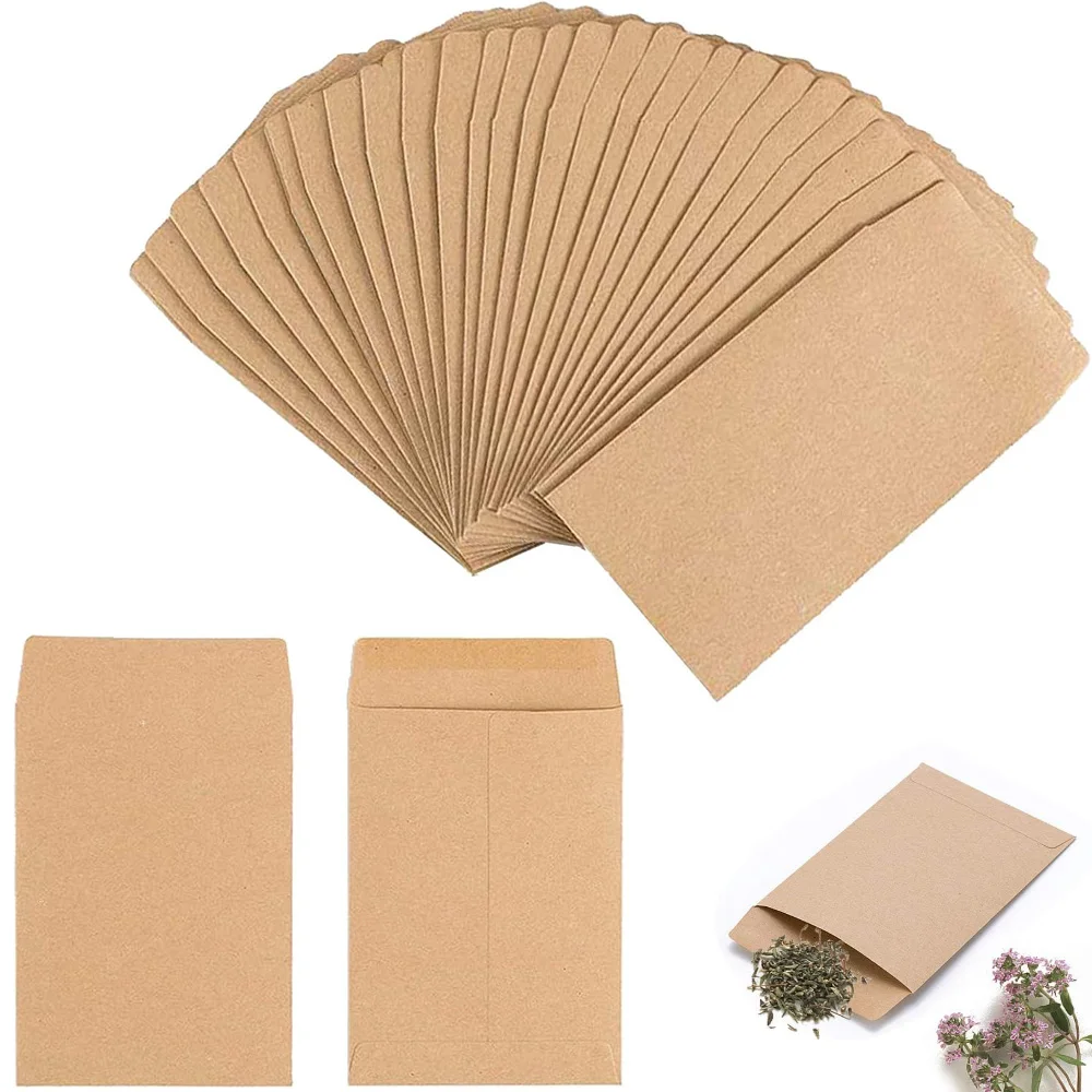 100/200/400PCS Small Coin Envelopes Kraft Paper Seed Envelopes Stamps Storage Packets Envelopes for Garden Office Wedding Gift
100/200/400PCS Small Coin Envelopes Kraft Paper Seed Envelopes Stamps Storage Packets Envelopes for Garden Office Wedding Gift