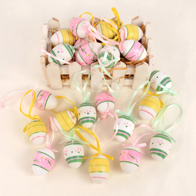 12pcs Plastics Easter Eggs Happy Easter Party Decoration Supplies for Home Bird Egg Hanging Ornament DIY Craft Kids Gifts Toy 
12pcs Plastics Easter Eggs Happy Easter Party Decoration Supplies for Home Bird Egg Hanging Ornament DIY Craft Kids Gifts Toy