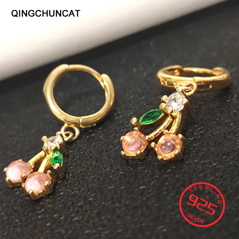 Sweet Cherry Drop Earrings for Women Statement Fine Jewelry Brinco 2026 Stamp 925 Sterling Silver Dangle silver
Sweet Cherry Drop Earrings for Women Statement Fine Jewelry Brinco 2026 Stamp 925 Sterling Silver Dangle silver