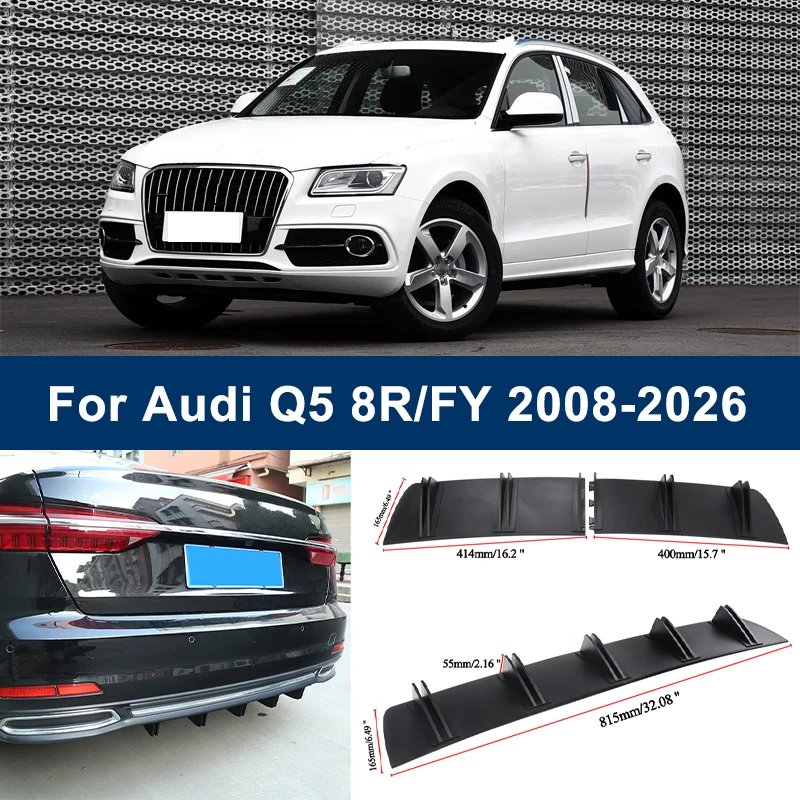 2-Segment Shark Fin Rear Diffuser For Audi Q5 8R FY 2008-2026 2010 2018 Rear Bumper Lip Splitter Chassis Spoiler Tuning Parts
2-Segment Shark Fin Rear Diffuser For Audi Q5 8R FY 2008-2026 2010 2018 Rear Bumper Lip Splitter Chassis Spoiler Tuning Parts