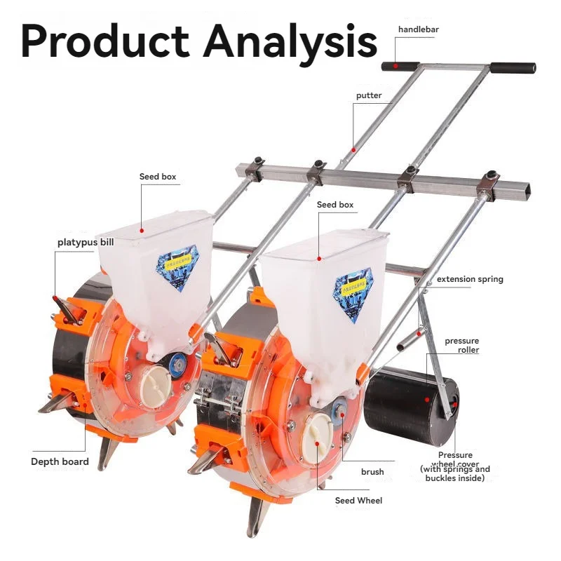 Corn Soybean Seeder Hand Push Drum Stainless Steel Seeder Peanut Soybean Corn Grain Adjustable Precision Seeder
Corn Soybean Seeder Hand Push Drum Stainless Steel Seeder Peanut Soybean Corn Grain Adjustable Precision Seeder