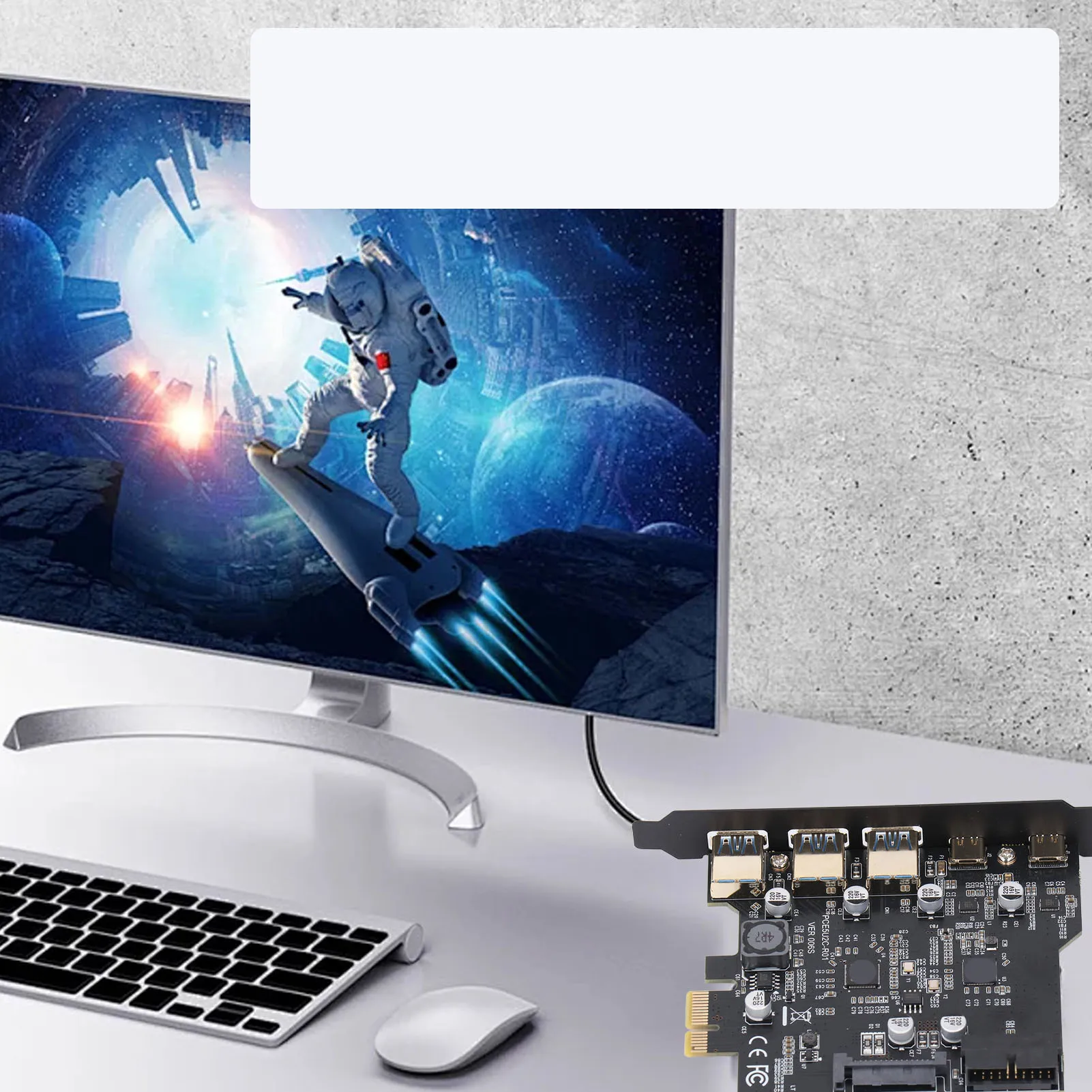 PCIe Expansion Card PCIe To USB 3.2 Card High Speed 2 USB Type C 5 Port Easy Installation Stable for Linux for Desktop PC
PCIe Expansion Card PCIe To USB 3.2 Card High Speed 2 USB Type C 5 Port Easy Installation Stable for Linux for Desktop PC