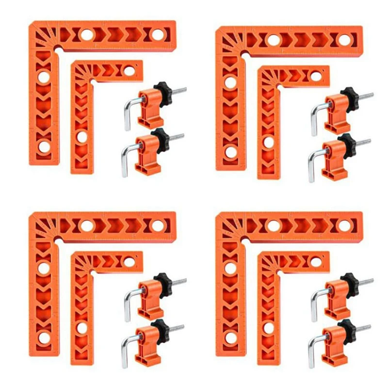 90 Degree Right Angle Auxiliary Positioner 4Inch Woodworking Tool Plastic Square Square Holder, 3Inch 4Inch, 16PCS Easy Install
90 Degree Right Angle Auxiliary Positioner 4Inch Woodworking Tool Plastic Square Square Holder, 3Inch 4Inch, 16PCS Easy Install