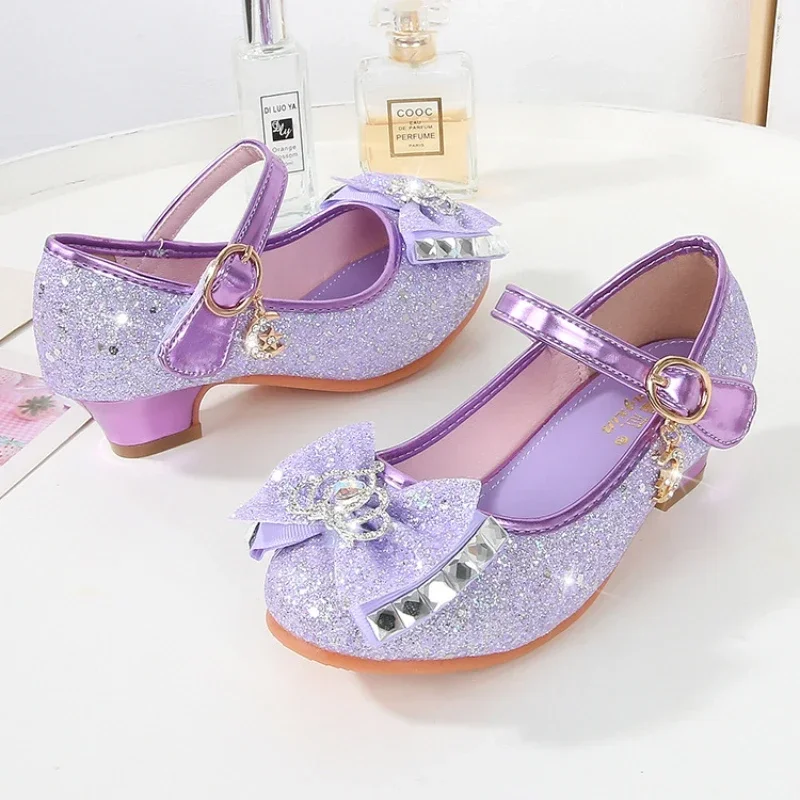 Girls High-heeled Shoes Fashion Glitter Rhinestone Children's Leather Shoes Spring Autumn Versatile Kids Princess Single Shoes
Girls High-heeled Shoes Fashion Glitter Rhinestone Children's Leather Shoes Spring Autumn Versatile Kids Princess Single Shoes