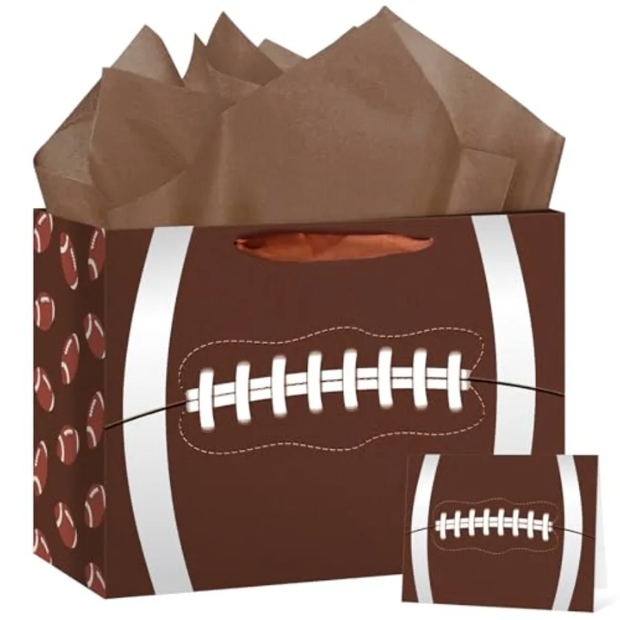 Large Gift Bag with Tissue Paper and Greeting Card Birthday Party Gift Wrapping Bag for Boys Men Sport Themed Goodie Treat Part
Large Gift Bag with Tissue Paper and Greeting Card Birthday Party Gift Wrapping Bag for Boys Men Sport Themed Goodie Treat Part