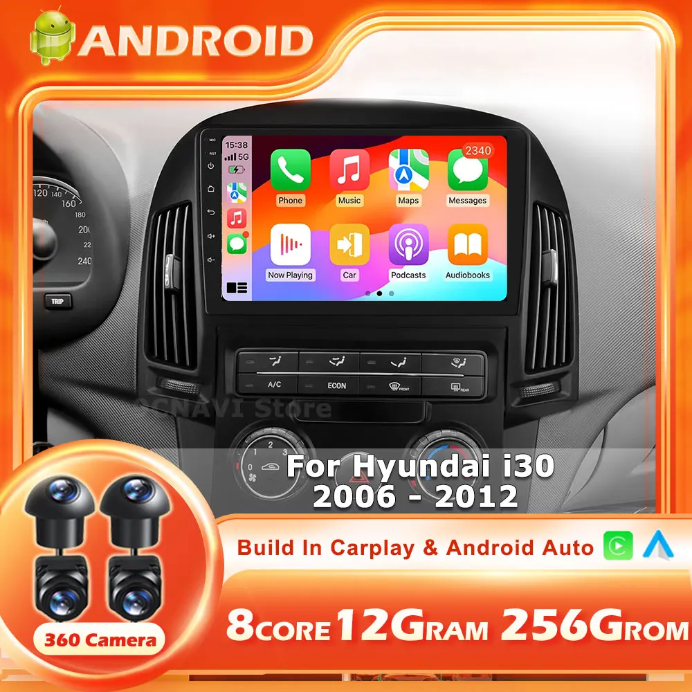 Android 16 For Hyundai i30 2006-2012 Autoradio Carplay Auto Wireless Multimedia Automotive Car Audio Navigation GPS Radio tools
Android 16 For Hyundai i30 2006-2012 Autoradio Carplay Auto Wireless Multimedia Automotive Car Audio Navigation GPS Radio tools