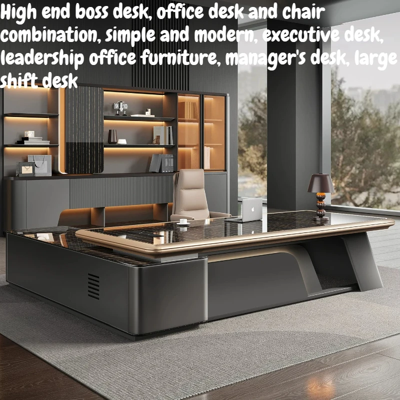 L‑Shape Executive Office Desk Large Boss Table Modern Luxury Office Chair Manager Workstation With Side Cabinet Office Furniture
L‑Shape Executive Office Desk Large Boss Table Modern Luxury Office Chair Manager Workstation With Side Cabinet Office Furniture