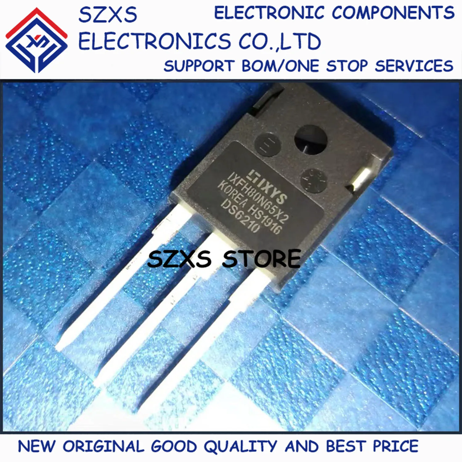 New Original 5Pcs IXFH80N65X2 TO-247 650V 80A MOSFET Field-Effect Transistor In Stock Electronic Components Good Quality
New Original 5Pcs IXFH80N65X2 TO-247 650V 80A MOSFET Field-Effect Transistor In Stock Electronic Components Good Quality