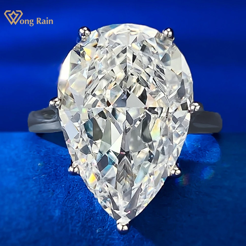 Wong Rain Classic 100% 925 Sterling Silver Pear Cut 12*18 MM Lab Sapphire Gemstone Fine Jewelry Ring for Women Engagement Gifts
Wong Rain Classic 100% 925 Sterling Silver Pear Cut 12*18 MM Lab Sapphire Gemstone Fine Jewelry Ring for Women Engagement Gifts