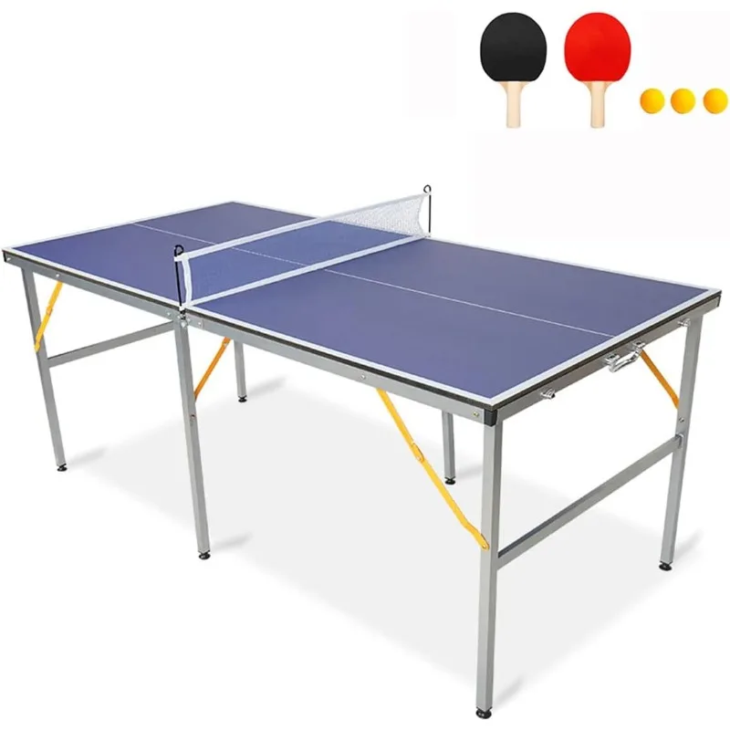 Table Tennis Table Ping-Pong Tables Set - 100 Preassembled Foldable & Portable Ping Pong Family Game Tables for Outdoor Indoor
Table Tennis Table Ping-Pong Tables Set - 100 Preassembled Foldable & Portable Ping Pong Family Game Tables for Outdoor Indoor