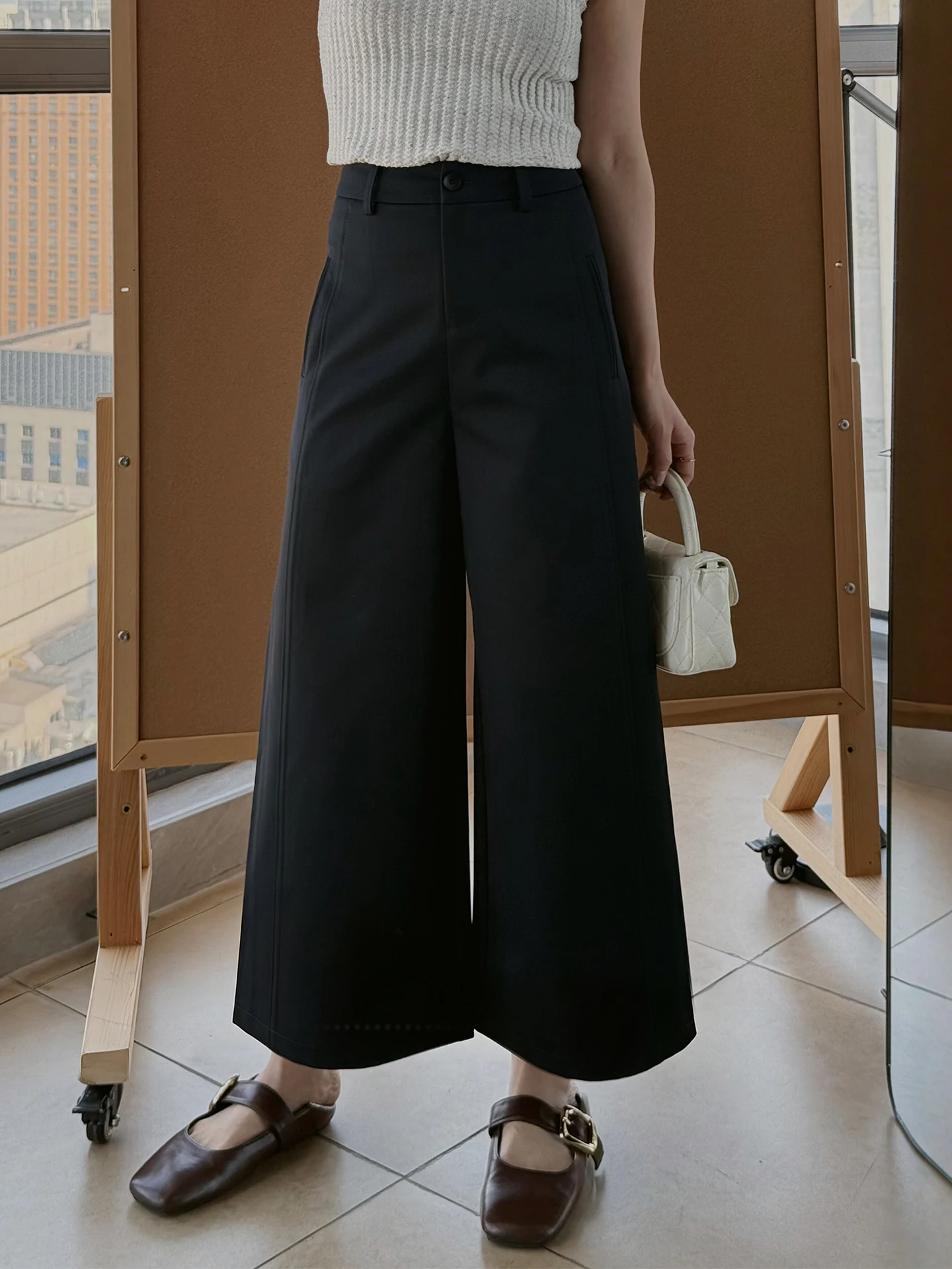 High Waist Wide Leg Pants Women's Casual Straight Cut Slimming Nine-Piece Spring Summer New Style Small Size
High Waist Wide Leg Pants Women's Casual Straight Cut Slimming Nine-Piece Spring Summer New Style Small Size