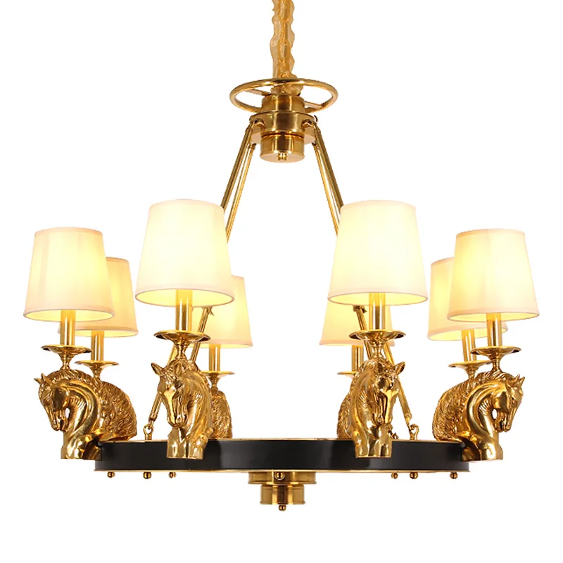 DINGFAN European Style All Copper Villa Living Bedroom Porch Hotel Restaurant Creativity Horse Decorate Pendent Light
DINGFAN European Style All Copper Villa Living Bedroom Porch Hotel Restaurant Creativity Horse Decorate Pendent Light