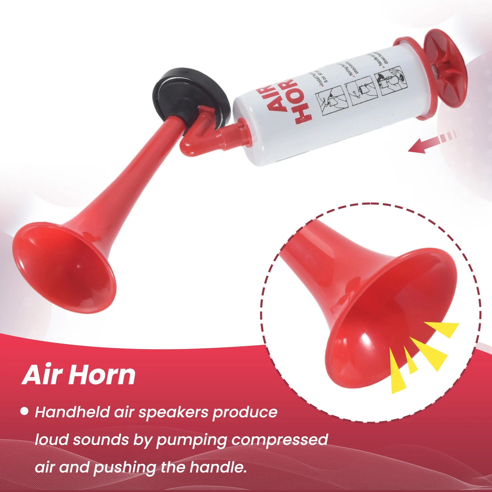Limited Time Offer Handheld Air Horn, Aluminum+ABS Portable Handheld Air Pump Horn, Loud Noise Maker Safety Horn For Sporting Ev
Limited Time Offer Handheld Air Horn, Aluminum+ABS Portable Handheld Air Pump Horn, Loud Noise Maker Safety Horn For Sporting Ev