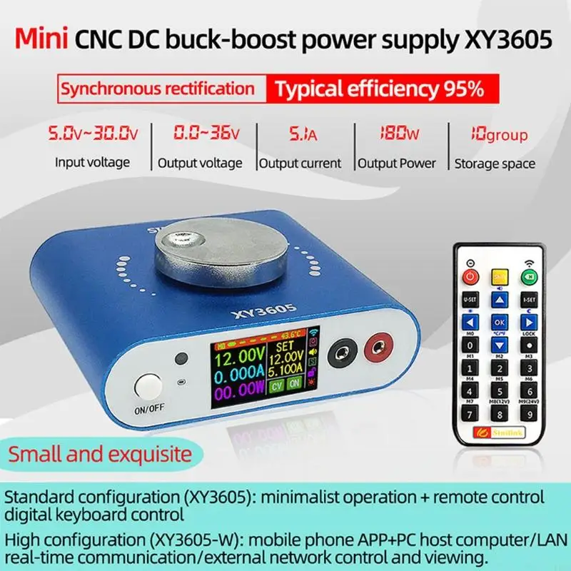 F26C 36V Buck Boost Converter WIFI Digital Control 5.1A DC Adjustable Regulated Power Supply LCD Screen Remote Control
F26C 36V Buck Boost Converter WIFI Digital Control 5.1A DC Adjustable Regulated Power Supply LCD Screen Remote Control
