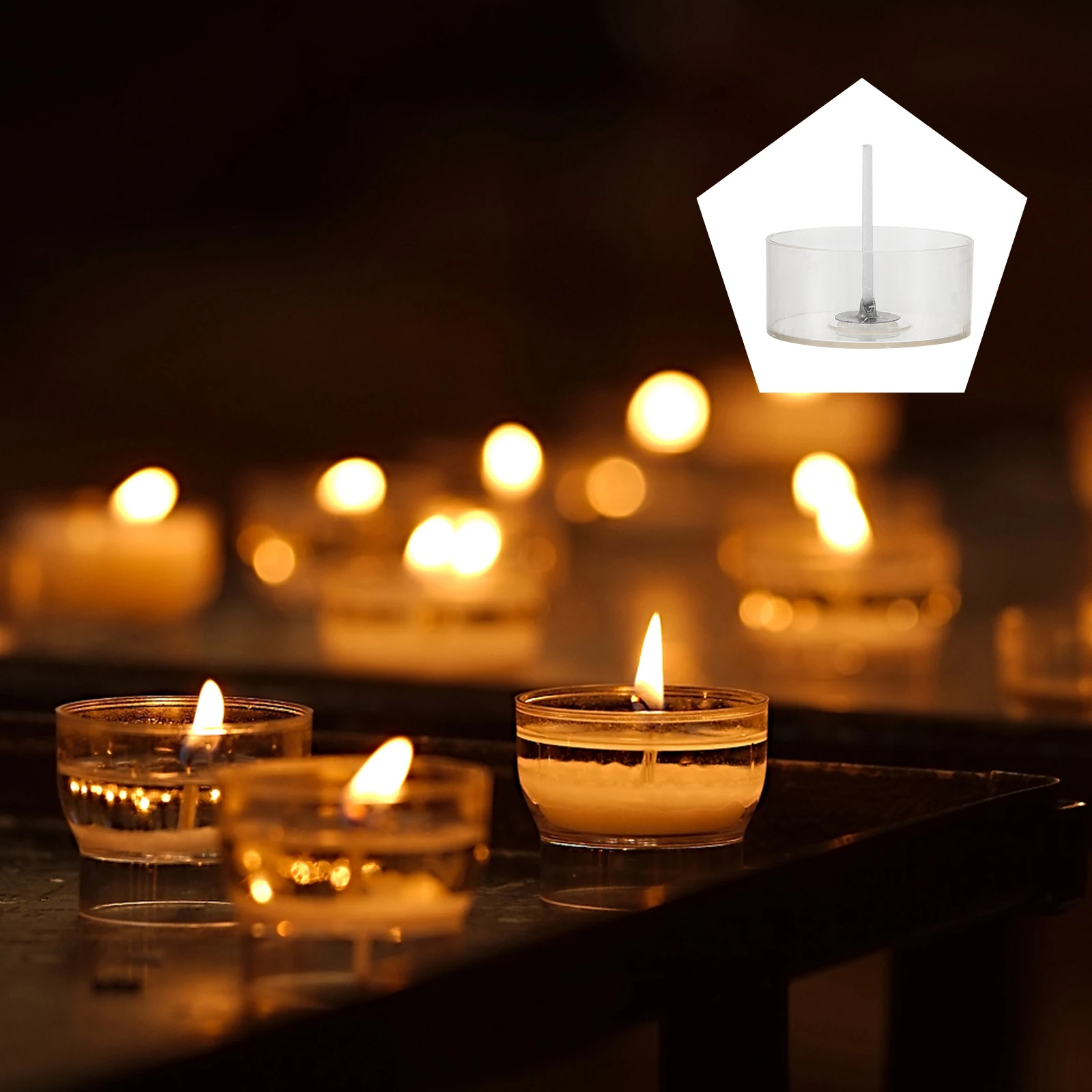1 set 1 Set Plastic Tealight Mold Diy Holder Empty Tea Light Container With Cotton Candlewick For Creative Making
1 set 1 Set Plastic Tealight Mold Diy Holder Empty Tea Light Container With Cotton Candlewick For Creative Making