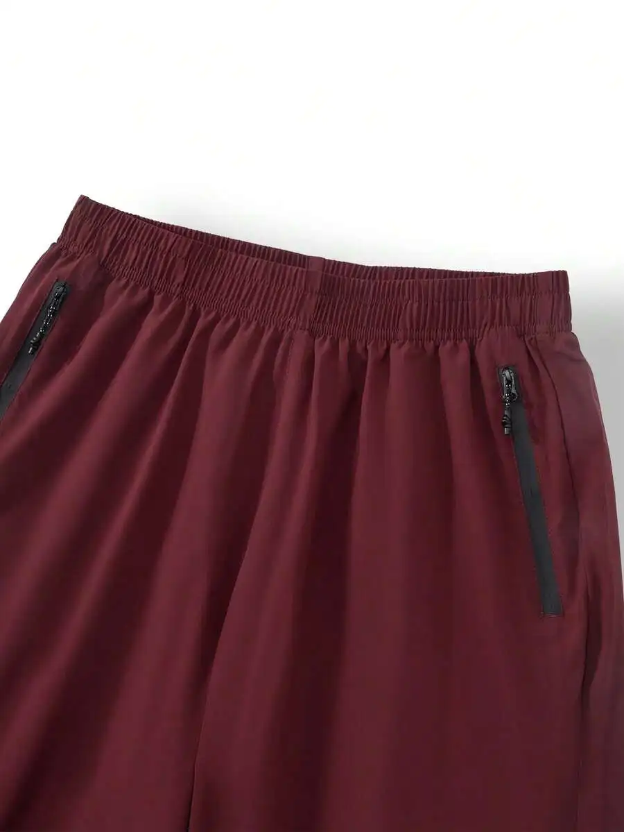 Mens 9 Inch Quick-Dry Stretch Athletic Shorts With Zippered Pockets, Elastic Waistband, Lightweight Polyester Spandex Gym Wear
Mens 9 Inch Quick-Dry Stretch Athletic Shorts With Zippered Pockets, Elastic Waistband, Lightweight Polyester Spandex Gym Wear