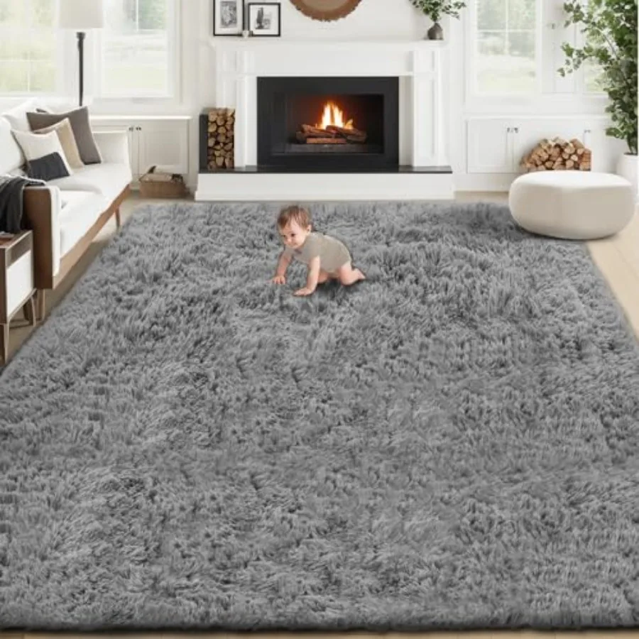 8x10 Area Rugs for Living Room: Fluffy Shag Soft Washable Rug Large Fuzzy Plush Indoor Carpet for Bedroom Nursery Playroom Girl
8x10 Area Rugs for Living Room: Fluffy Shag Soft Washable Rug Large Fuzzy Plush Indoor Carpet for Bedroom Nursery Playroom Girl