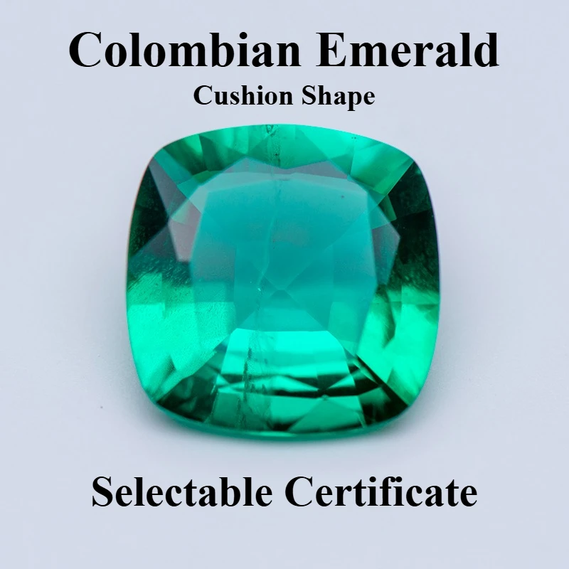 Lab Grown Colombian Emerald Cushion Shape Charms Gemstone for DIY Jewelry Ring Necklace Earrings Making Selectable Certificate
Lab Grown Colombian Emerald Cushion Shape Charms Gemstone for DIY Jewelry Ring Necklace Earrings Making Selectable Certificate