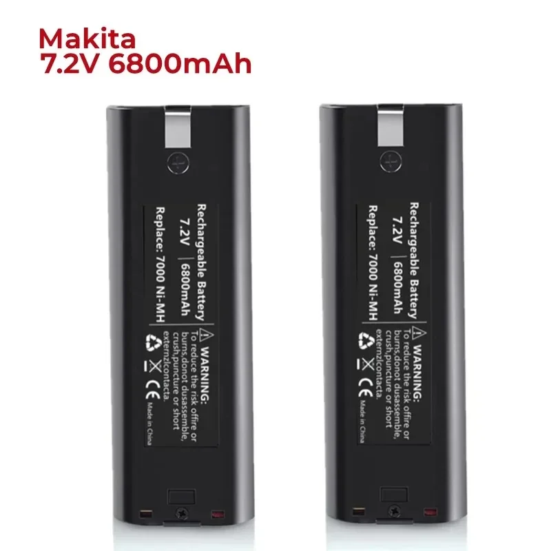 Batterie ni-mh 7,2 V, 6,8 Ah, compatible avec Makita 7000, 7002, 7033, 191679, 9, 632002, 4, 632003, 2, 6010D, 6172D
Batterie ni-mh 7,2 V, 6,8 Ah, compatible avec Makita 7000, 7002, 7033, 191679, 9, 632002, 4, 632003, 2, 6010D, 6172D