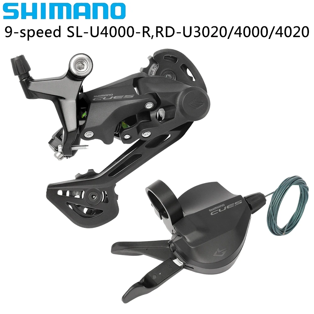SHIMANO CUES U4000 9 Speed Derailleurs for MTB Bike U4000 Right Shifter U3020 U4020 Rear Derailleur Original Bicycle Parts
SHIMANO CUES U4000 9 Speed Derailleurs for MTB Bike U4000 Right Shifter U3020 U4020 Rear Derailleur Original Bicycle Parts