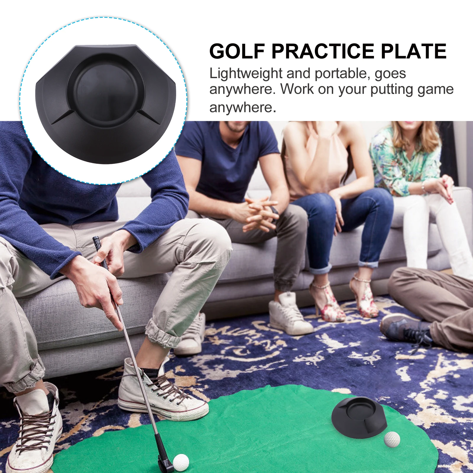 3pcs Golf Putting Practice Disc Portable Flat Hole for Carpet Durable Lightweight Use Training Aid for Office
3pcs Golf Putting Practice Disc Portable Flat Hole for Carpet Durable Lightweight Use Training Aid for Office
