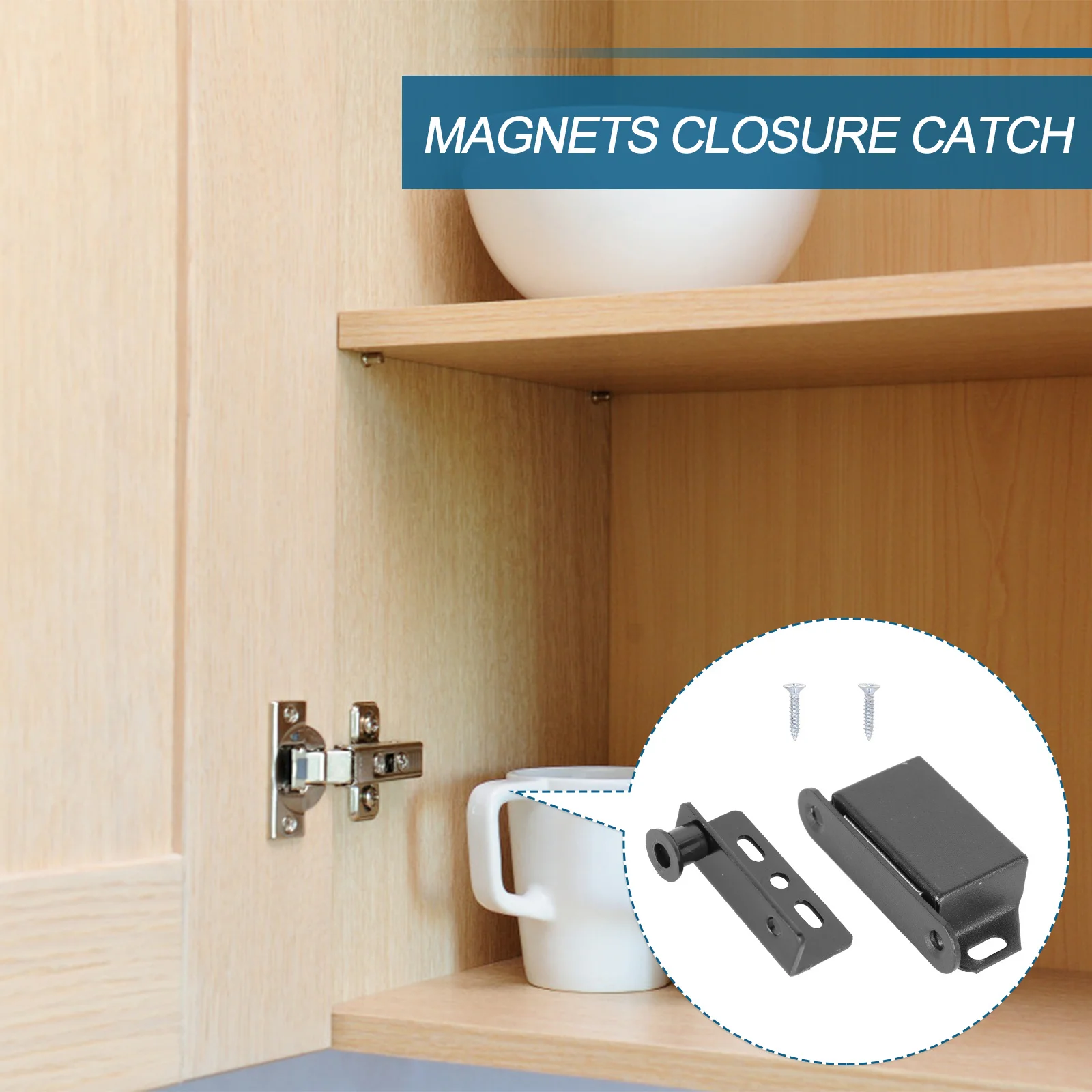 2Set Cabinet Suction Magnetic Door Pivot Hinge Sturdy Rustproof Magnetic Door Catch for Drawers Closets Windows Rv Doors Secure
2Set Cabinet Suction Magnetic Door Pivot Hinge Sturdy Rustproof Magnetic Door Catch for Drawers Closets Windows Rv Doors Secure