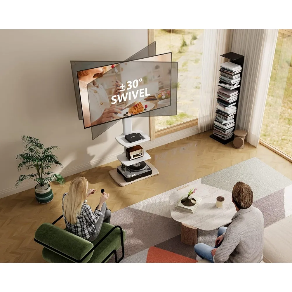 TV Stand TVs Stands with Sturdy Wood Base Universal Corner Stand for Flat Panel Screen TVs Height Adjustable Shelves White
TV Stand TVs Stands with Sturdy Wood Base Universal Corner Stand for Flat Panel Screen TVs Height Adjustable Shelves White
