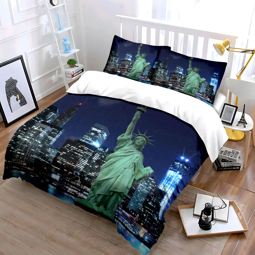 "Statue of Liberty Night Set" Multiple sizes kid's and adults' bedroom Exquisite 3PC bedding set, gift
"Statue of Liberty Night Set" Multiple sizes kid's and adults' bedroom Exquisite 3PC bedding set, gift