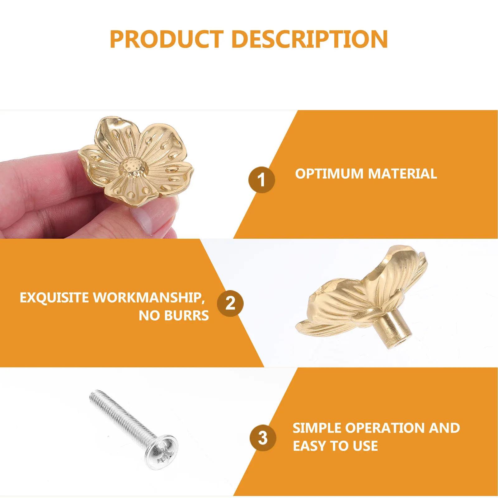 Blossom Handle Furniture Knob Flower Shaped Single Hole Drawer Accessories Durable Safe Practical Cabinet Door
Blossom Handle Furniture Knob Flower Shaped Single Hole Drawer Accessories Durable Safe Practical Cabinet Door