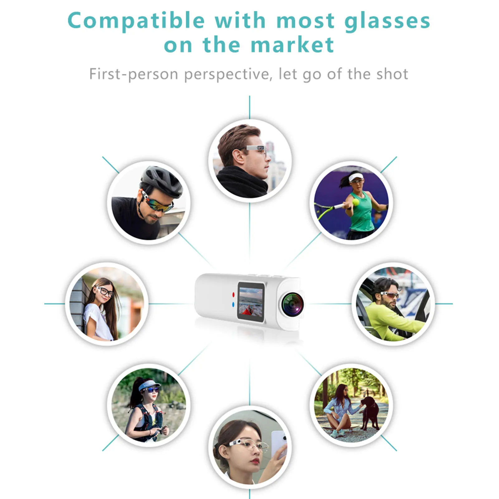 WIFI Glasses Sports Camera 2.7K 30fps HD 110° Wide Angle 0.96 Inch Display FPV Camera for Work Pet Walking Travel Cycling
WIFI Glasses Sports Camera 2.7K 30fps HD 110° Wide Angle 0.96 Inch Display FPV Camera for Work Pet Walking Travel Cycling