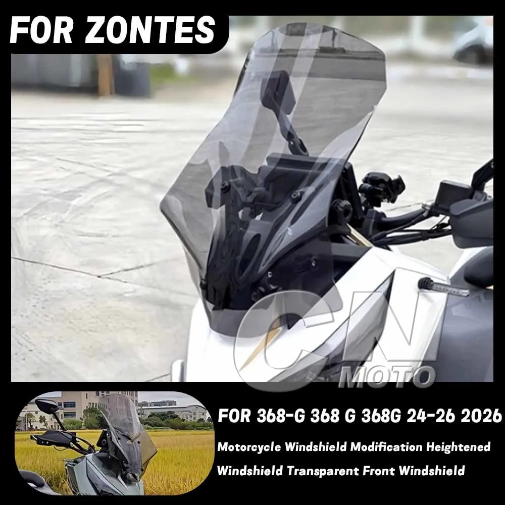 Motorcycle Windshield Modification Heightened Windshield Transparent Front Windshield FOR ZONTES 368-G 368 G 368G 24-26 2026
Motorcycle Windshield Modification Heightened Windshield Transparent Front Windshield FOR ZONTES 368-G 368 G 368G 24-26 2026