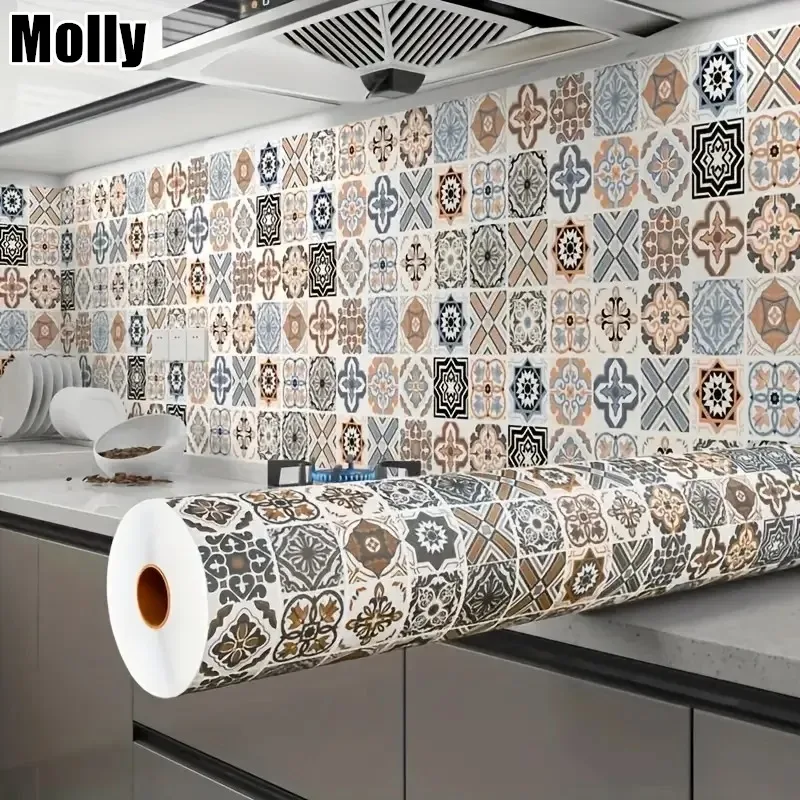 Oil-resistant Kitchen Tile Sticker Waterproof Printed High-temperature Resistant Self-adhesive Wallpaper Cabinet PVC Sticker
Oil-resistant Kitchen Tile Sticker Waterproof Printed High-temperature Resistant Self-adhesive Wallpaper Cabinet PVC Sticker