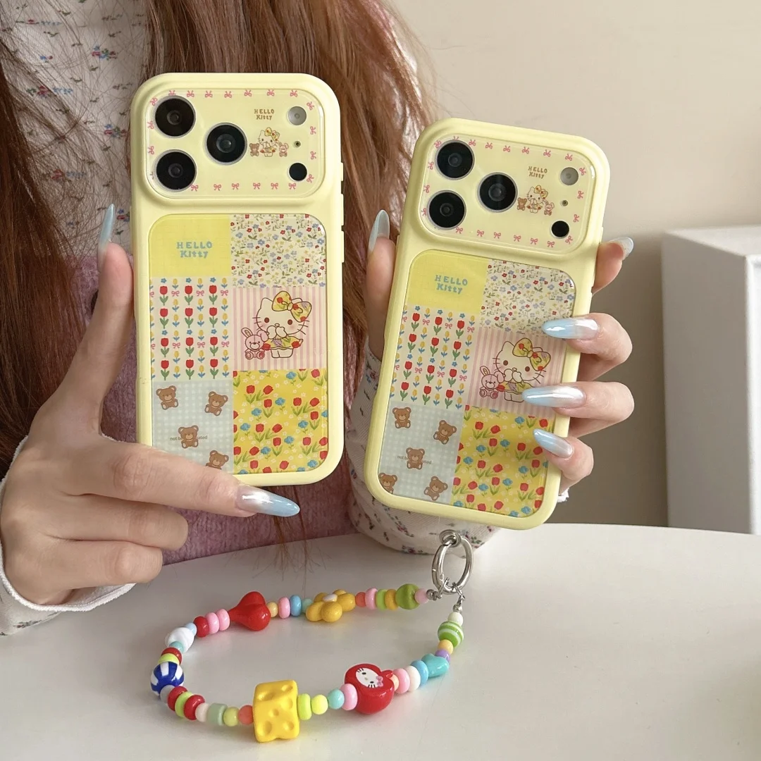 Cute Cartoon Splice Hello Kitty Flower Phone Case For iphone 17 16 15 Pro Max 17 Camera Shockproof Protective Cover With Chain
Cute Cartoon Splice Hello Kitty Flower Phone Case For iphone 17 16 15 Pro Max 17 Camera Shockproof Protective Cover With Chain