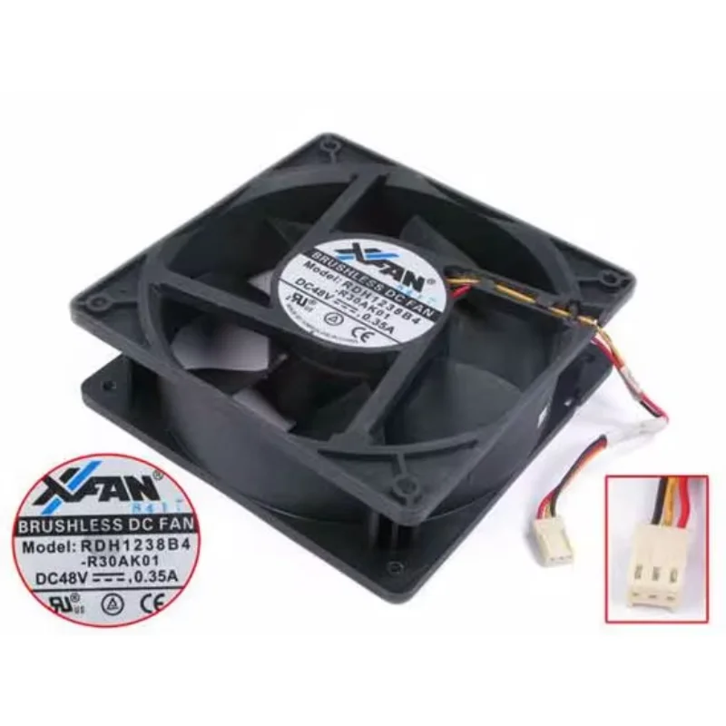 XFAN RDH1238B4-R30AK01 DC 48 В 0,35 А 120x120x38 мм 3-проводной охлаждающий вентилятор для сервера
XFAN RDH1238B4-R30AK01 DC 48 В 0,35 А 120x120x38 мм 3-проводной охлаждающий вентилятор для сервера