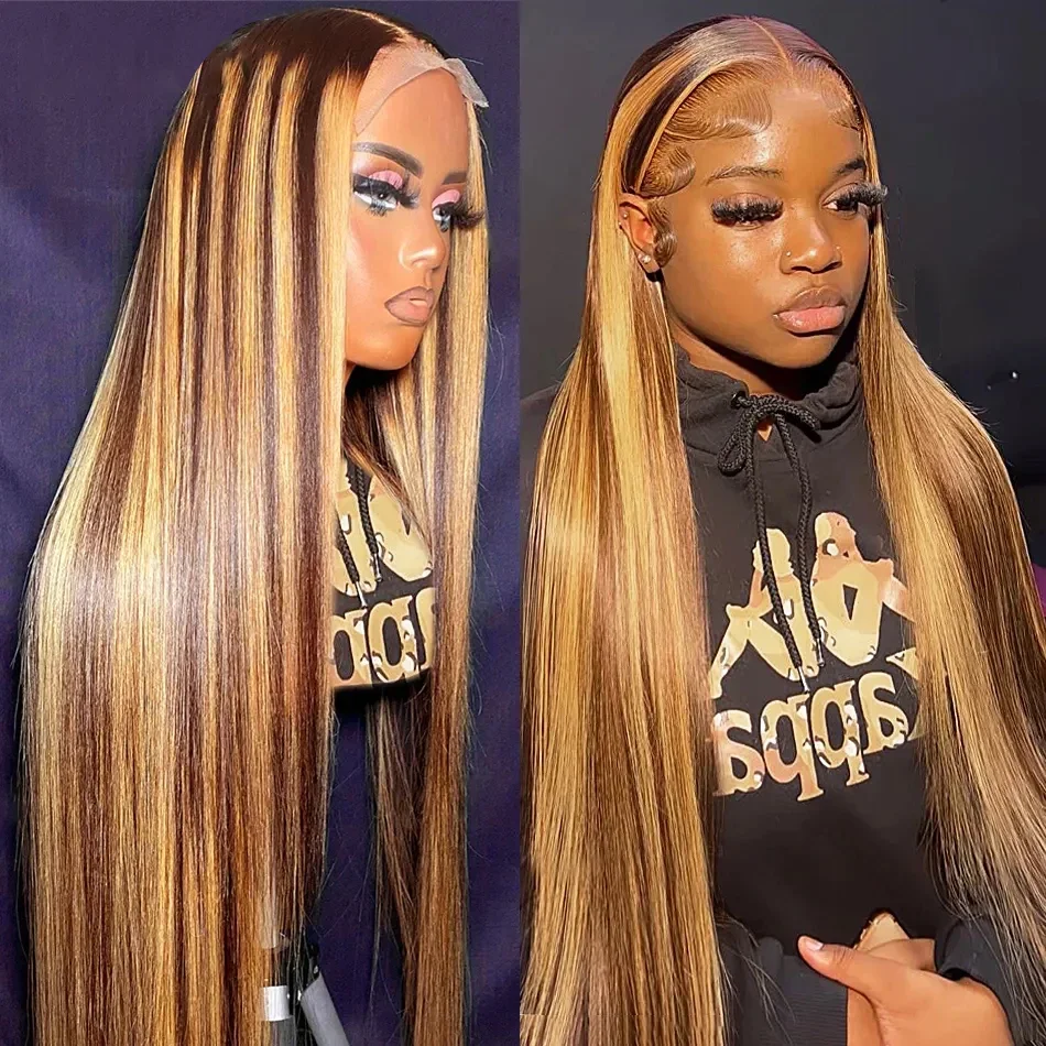 Straight Honey Brown Lace Front Human Hair Wigs Highlight 13x6 HD Lace Frontal Wig Colored 100% Human Hair Wigs for Women
Straight Honey Brown Lace Front Human Hair Wigs Highlight 13x6 HD Lace Frontal Wig Colored 100% Human Hair Wigs for Women