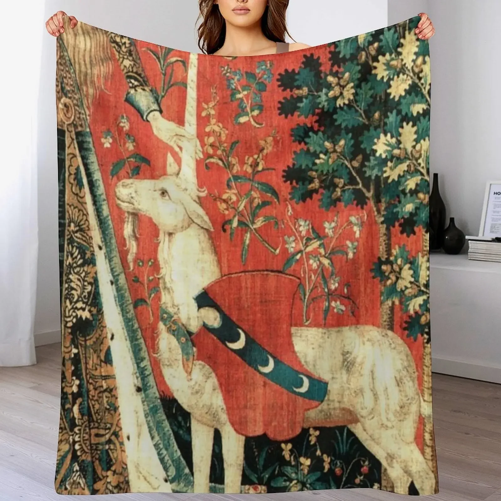 Medieval baby unicorn art Throw Blanket All Season Lightweight Soft Blanket for Bed
Medieval baby unicorn art Throw Blanket All Season Lightweight Soft Blanket for Bed