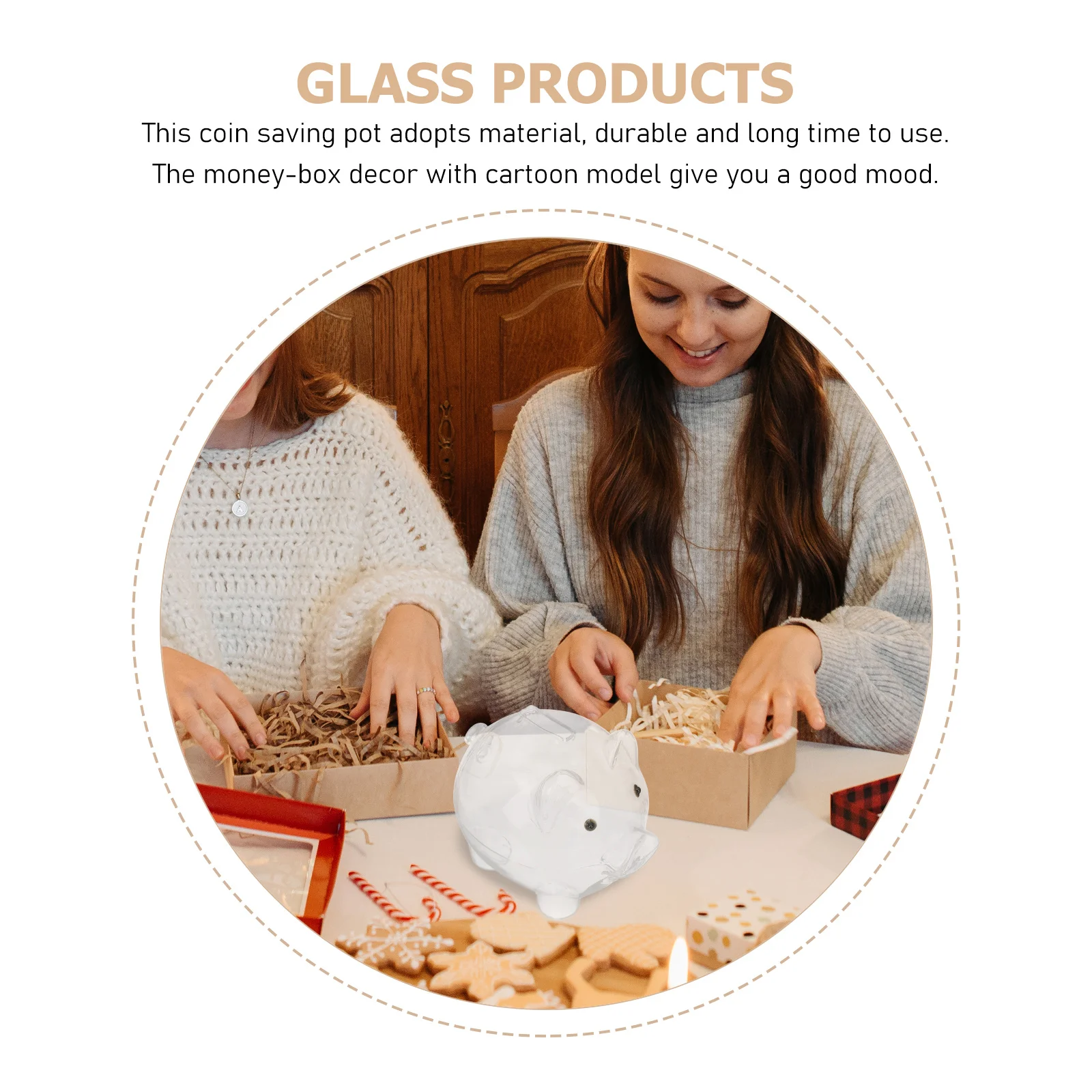 Decorative Saving Pot Transparent Coin Bank Cute Pig Shaped Money Box Creative Ornament Birthday Gift Fund Jar
Decorative Saving Pot Transparent Coin Bank Cute Pig Shaped Money Box Creative Ornament Birthday Gift Fund Jar