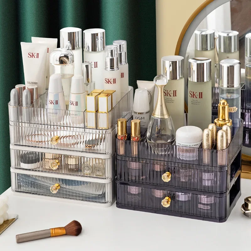 Luxury Drawer Makeup Organizer Large Cosmetic Storage Box Jewelry Container Acrylic Table Desktop Transparent Makeup Organizer
Luxury Drawer Makeup Organizer Large Cosmetic Storage Box Jewelry Container Acrylic Table Desktop Transparent Makeup Organizer