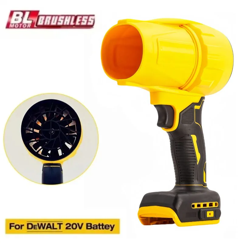 Fit for Dewalt 20V Battery Air Blower Jet Turbo Fan Portable Violent Fan High Speed Air Duster for KeyBoard Cleaning Hair Car
Fit for Dewalt 20V Battery Air Blower Jet Turbo Fan Portable Violent Fan High Speed Air Duster for KeyBoard Cleaning Hair Car