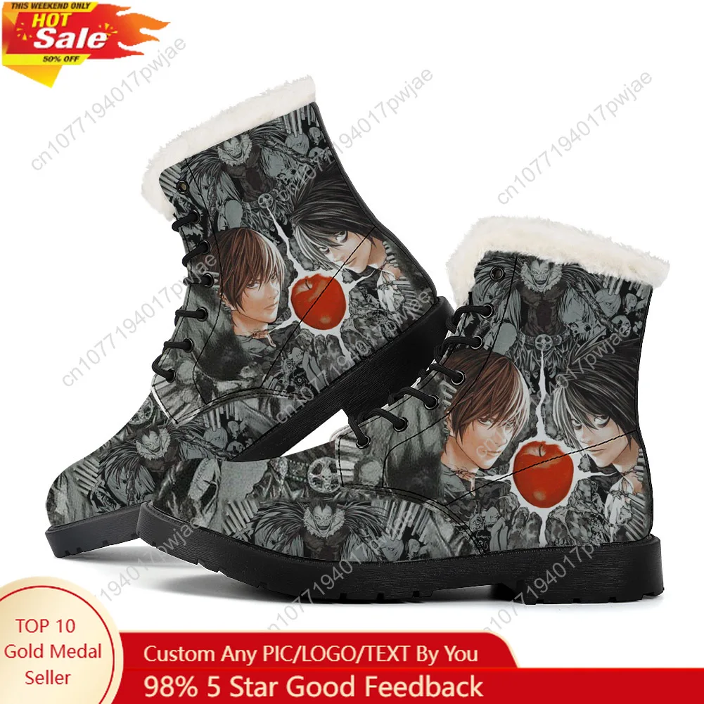 Japan Anime DEATH NOTE Plush Boots Mens Womens Teenager Shoes Outdoor Casual Boot Light Couple High quality Customize Boots
Japan Anime DEATH NOTE Plush Boots Mens Womens Teenager Shoes Outdoor Casual Boot Light Couple High quality Customize Boots
